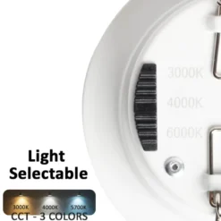 Downlight Led LUCERNA BRIDGELUX Chip, 8W, UGR 19, 36º, IP65, TRIAC, 4CCT, blanco