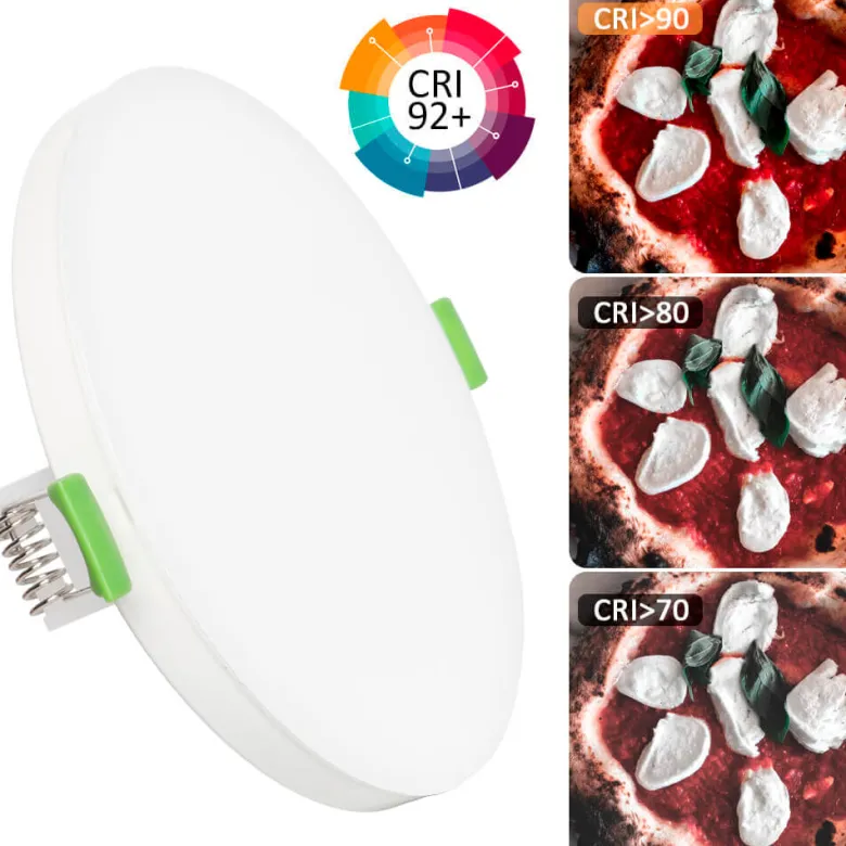 Downlight Led LUCERNA Frameless 6-9-12W, 4CCT, Ajustable 50-100mm, CRI92