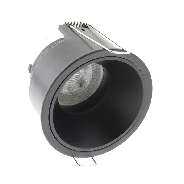 Downlight Led MOS UGR17 Round, 7W, negro/negro