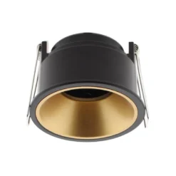 Downlight Led MOS UGR17 Round, 7W, negro/dorado