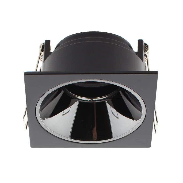 Downlight Led MOS UGR17 Square, 7W, negro/dorado