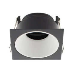 Downlight Led MOS UGR17 Square, 7W, negro/dorado