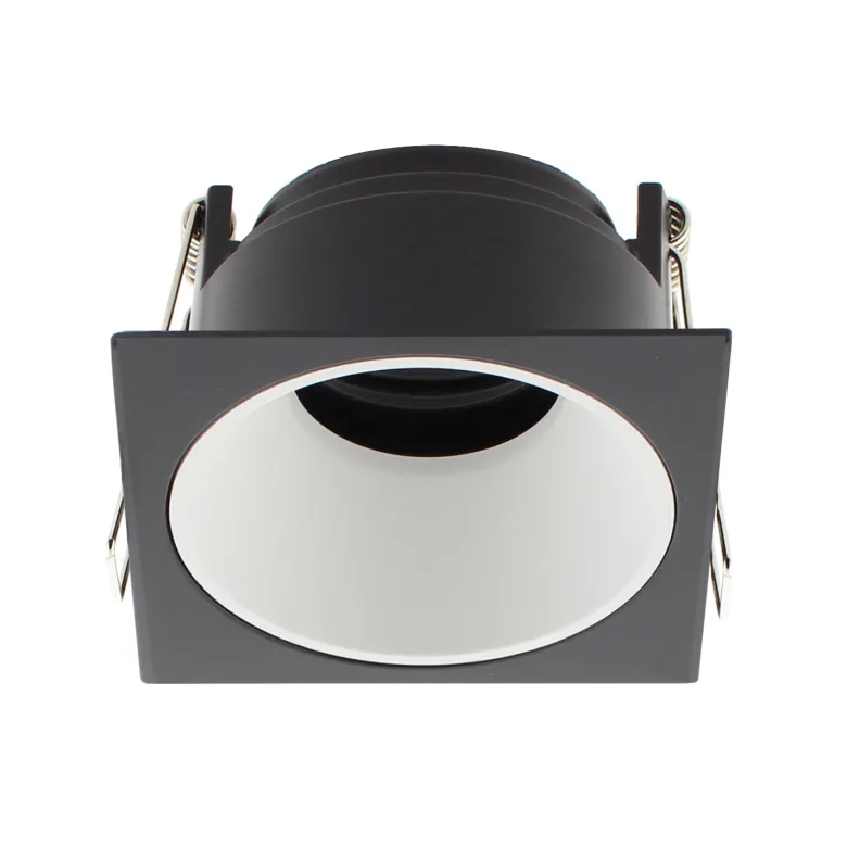 Downlight Led MOS UGR17 Square, 7W, negro/dorado