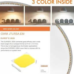 Downlight Led, 12W, blanco, CCT ajustable, UGR19