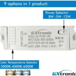Downlight Led, 5-8-12W, CCT ajustable, OSRAM Chip, UGR17