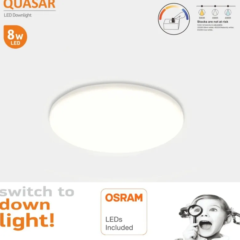 Downlight Led, 24W, Frameless, CCT ajustable