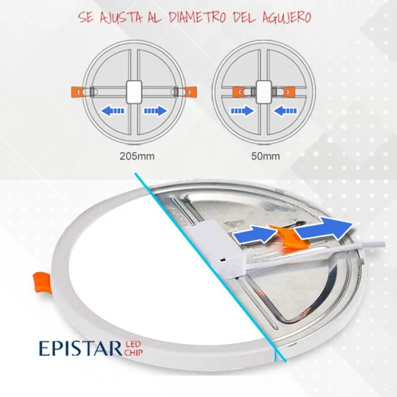 Downlight / Plafón Led KRAMFOR EPISTAR 20W Ajustable