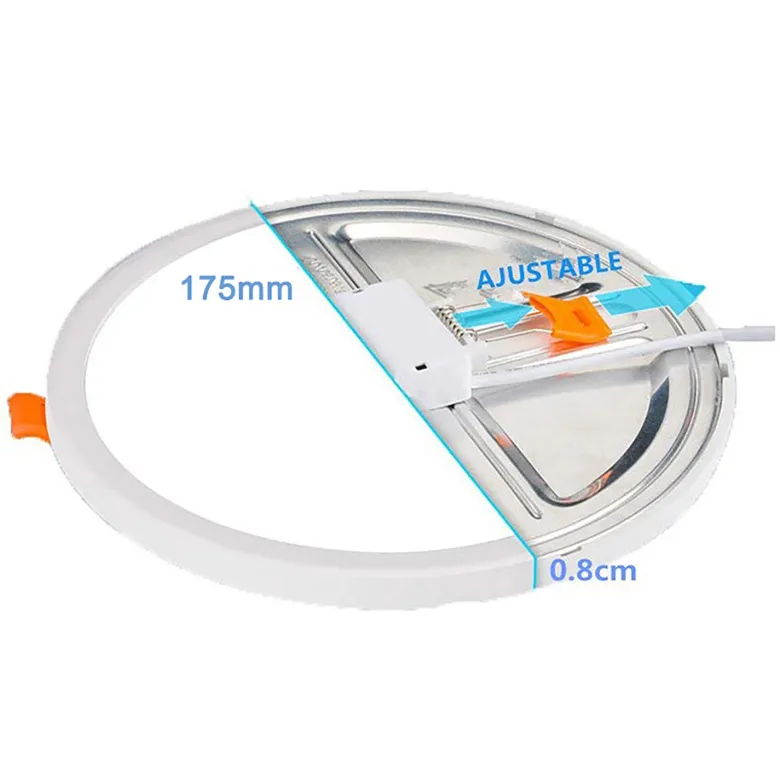 Downlight / Plafón Led KRAMFOR EPISTAR 15W Ajustable, Triac regulable