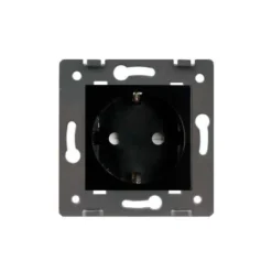 Enchufe EU 16A tipo Schuko, negro LIVOLO