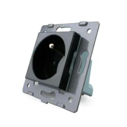 Enchufe EU 16A tipo Schuko, negro LIVOLO
