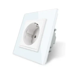 Enchufe Schuko EU 16A, frontal blanco LIVOLO