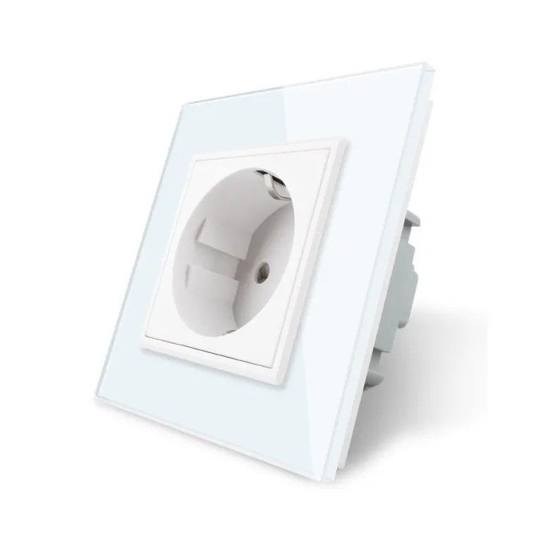 Enchufe Schuko EU 16A, frontal blanco LIVOLO
