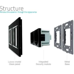 Enchufe Socket doble EU 16A, frontal negro LIVOLO