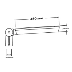 Farola LED 40W EUROCITY, 75x150°