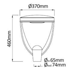 Farola LED 60W URBAN Bridgelux 180Lm/W 80x150°
