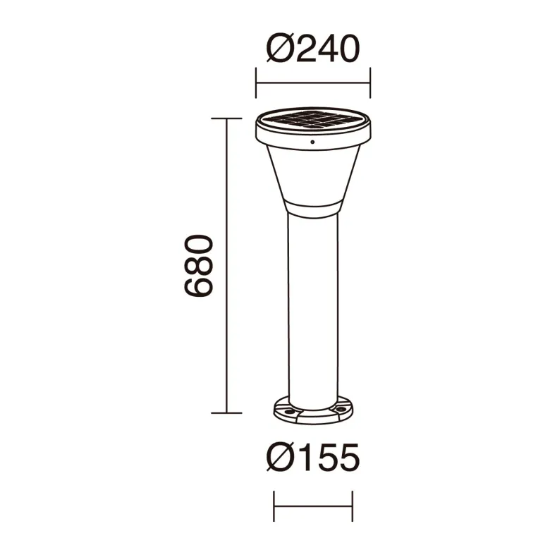 Farola solar SOLARGO H680