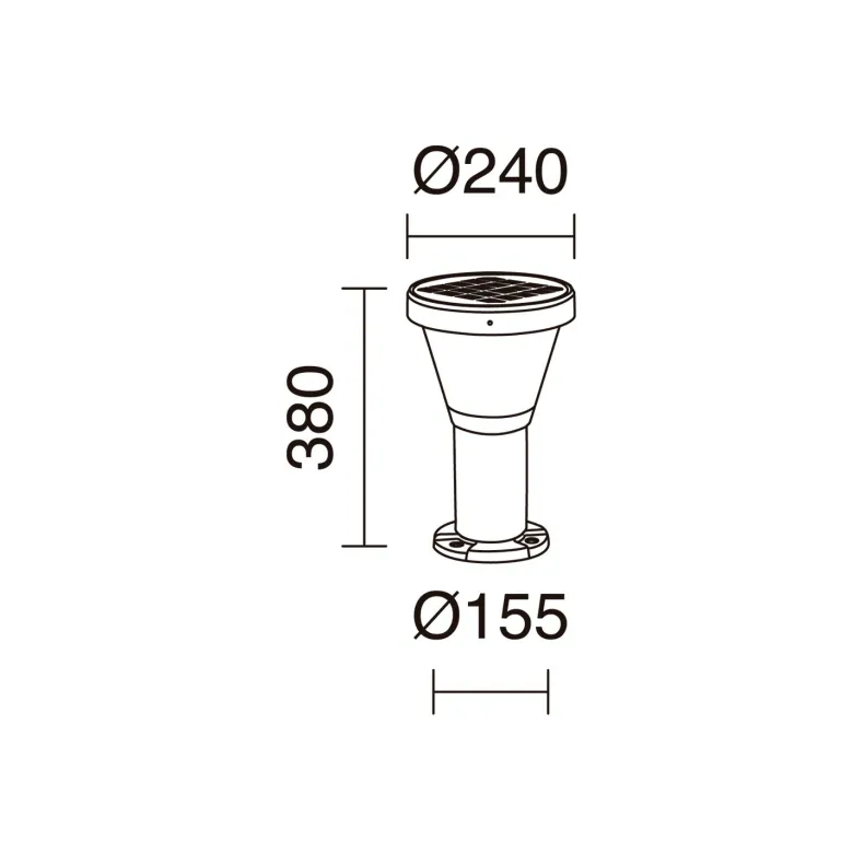Farola solar SOLARGO H380
