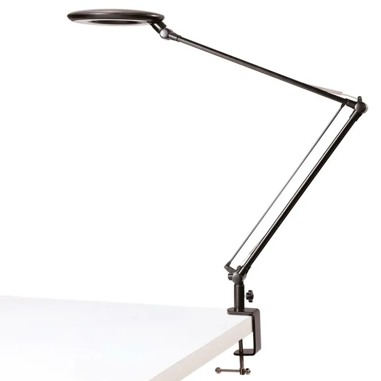 Flexo Led BRESSLO LUPA articulado, negro