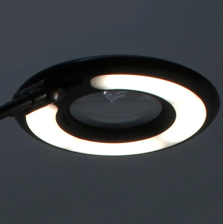Flexo Led BRESSLO LUPA articulado, negro