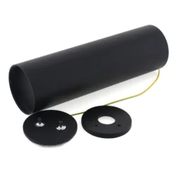 Florón redondo negro, Ø75x250mm