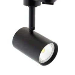 Foco carril LED RAIL COOK, 7W, negro, trifásico