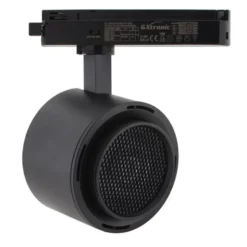 Foco carril Monofásico ROMA, 40W-34W, negro, regulable 24º-60º, UGR13, CCT
