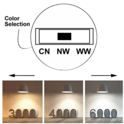 Foco carril Monofásico SAMOS, 40W-34W, negro, 24º-60º, UGR13, CCT