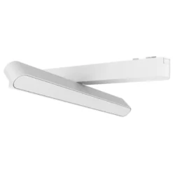 Foco carril SNOW SLIM 252mm Basculante 48V, 12W, 90º, blanco