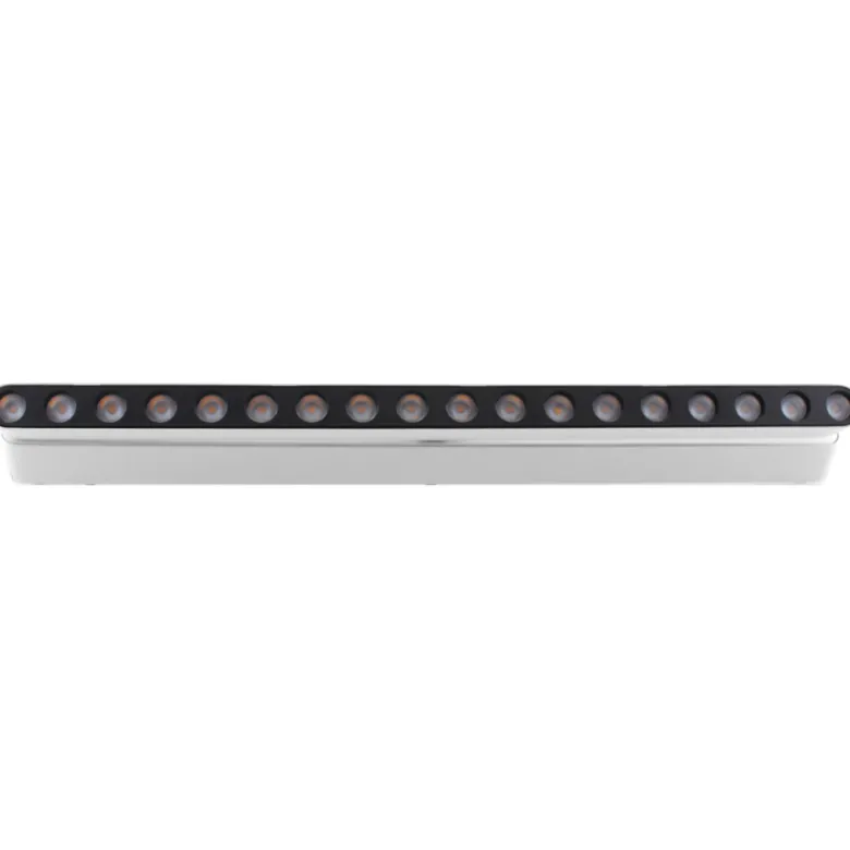 Foco carril SNOW SLIM 378mm Basculante 48V, 18W, 24º, blanco