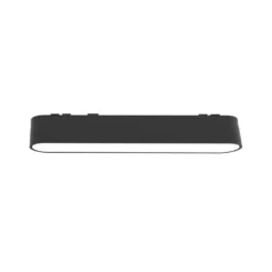 Foco carril SNOW SLIM 252mm 48V, 12W, 90º, negro