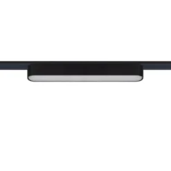 Foco carril SNOW SLIM 252mm 48V, 12W, 90º, negro