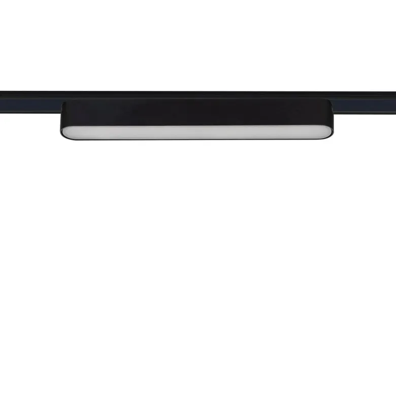 Foco carril SNOW SLIM 252mm 48V, 12W, 90º, negro