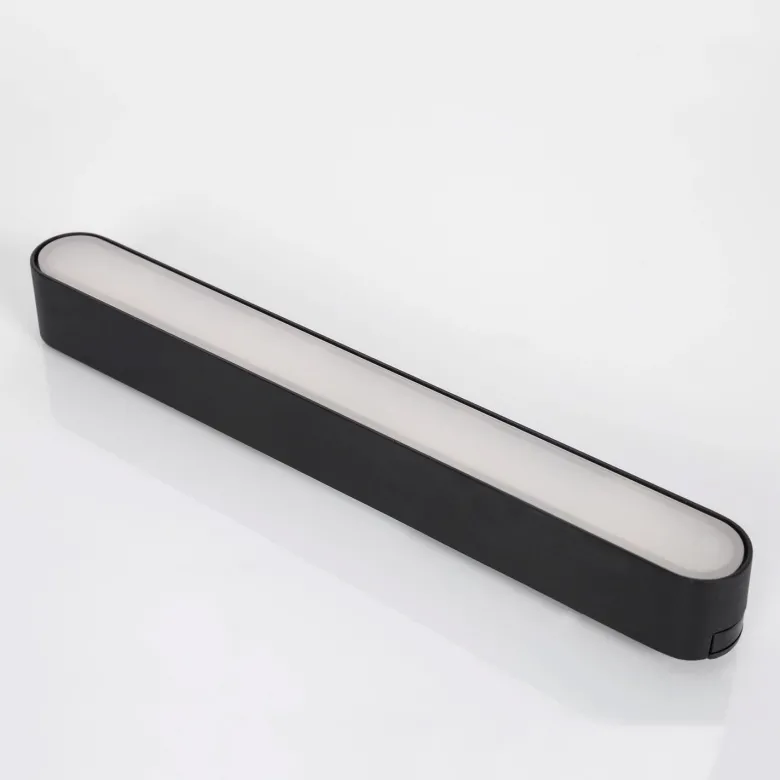 Foco carril SNOW SLIM 252mm 48V, 12W, 90º, negro