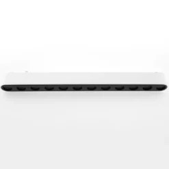 Foco carril SNOW SLIM 252mm 48V, 12W, 24º, UGR16, blanco
