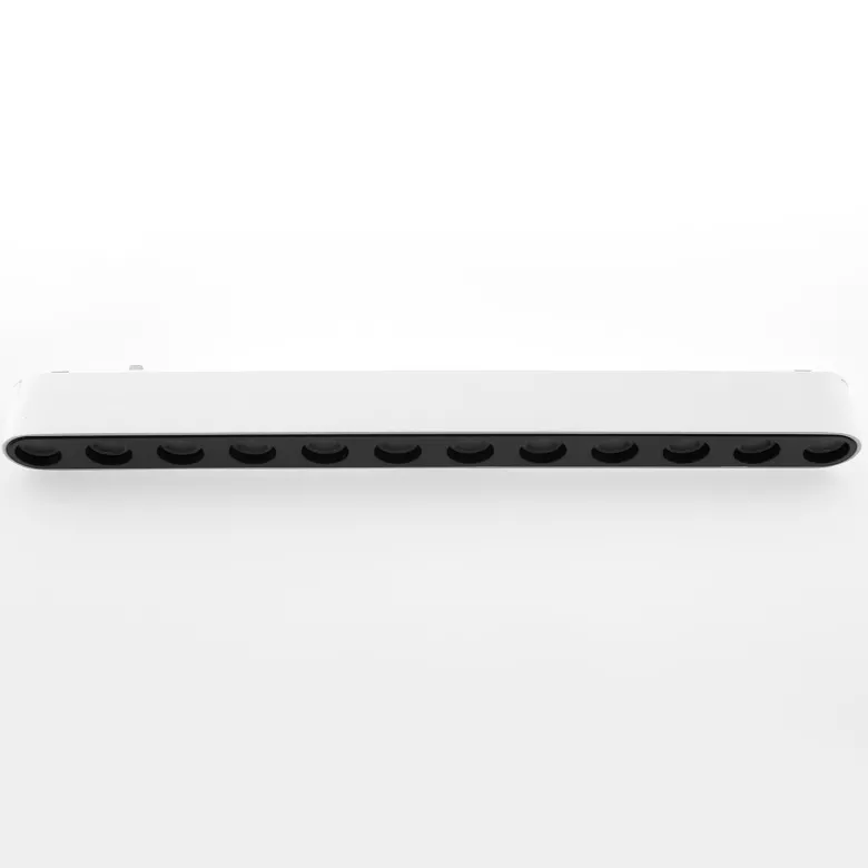 Foco carril SNOW SLIM 252mm 48V, 12W, 24º, UGR16, blanco