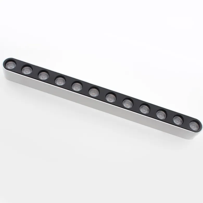 Foco carril SNOW SLIM 252mm 48V, 12W, 24º, UGR16, blanco