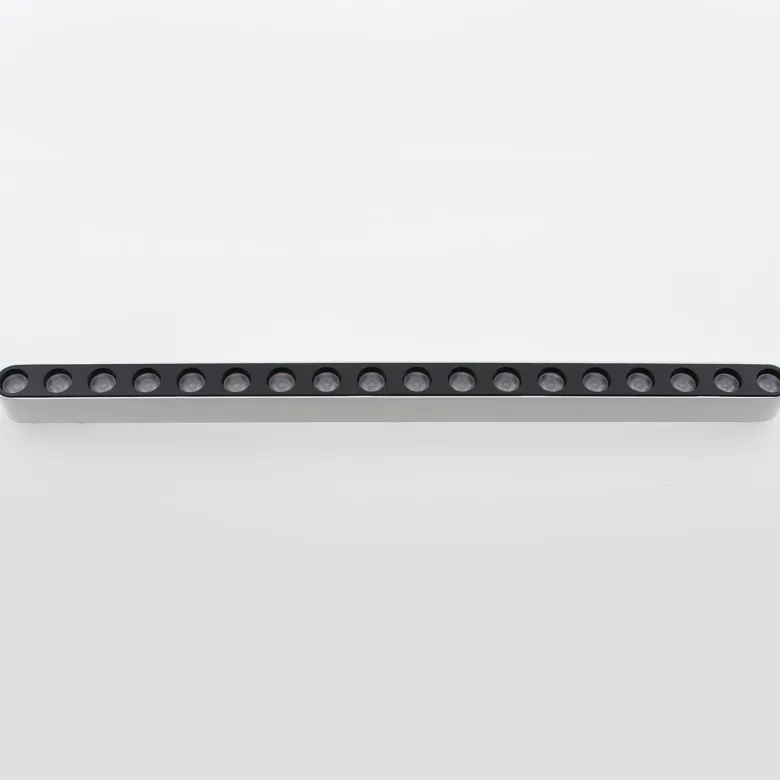 Foco carril SNOW SLIM 378mm 48V, 18W, 24º, UGR16, blanco