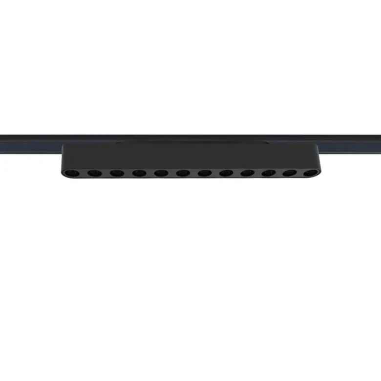 Foco carril SNOW SLIM 252mm 48V, 12W, 24º, UGR16, negro