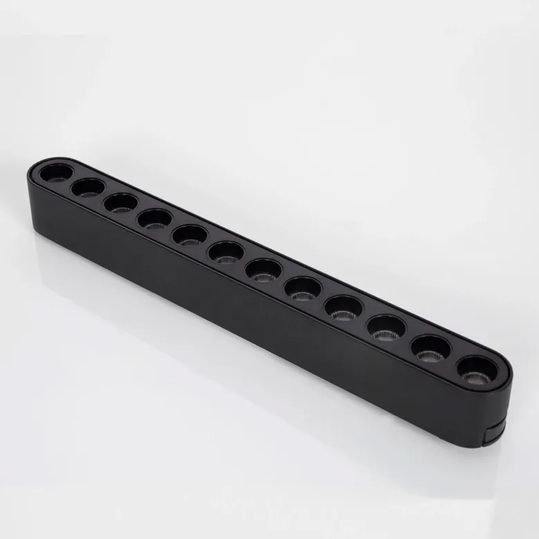 Foco carril SNOW SLIM 378mm 48V, 18W, 24º, UGR16, negro