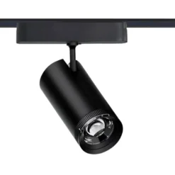 Foco carril SPOT SLIM 48V, 18W, 10-55º ajustable, negro
