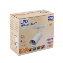 Foco carril Trifásico CRONOLUX, 40W-30W, blanco, 38º, UGR13, DUAL Carnes y Pescados