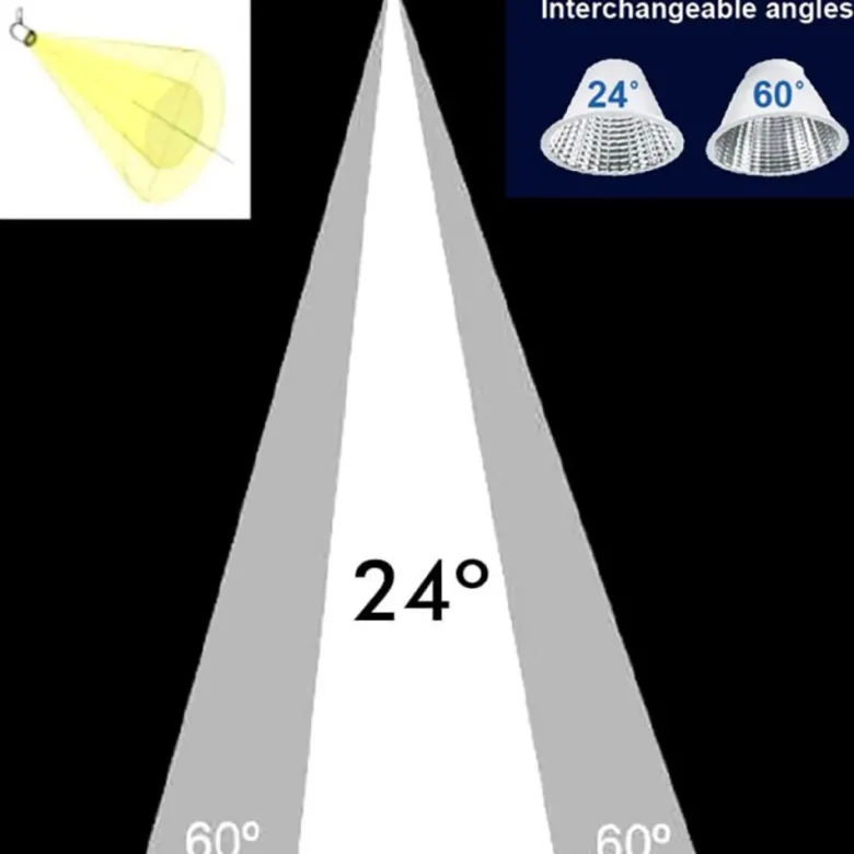 Foco carril Trifásico SAMOS, 40W-26W, blanco, 24º-60º, UGR13, CCT