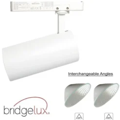Foco carril Trifásico SAMOS, 40W-26W, blanco, 24º-60º, UGR13, CCT