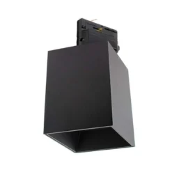 Foco de carril negro PROLUX Reail Housing Square 110