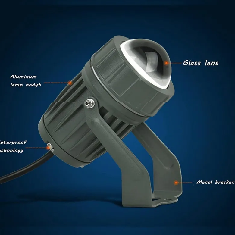 Foco de largo alcance, 10W, 15º, 3000K