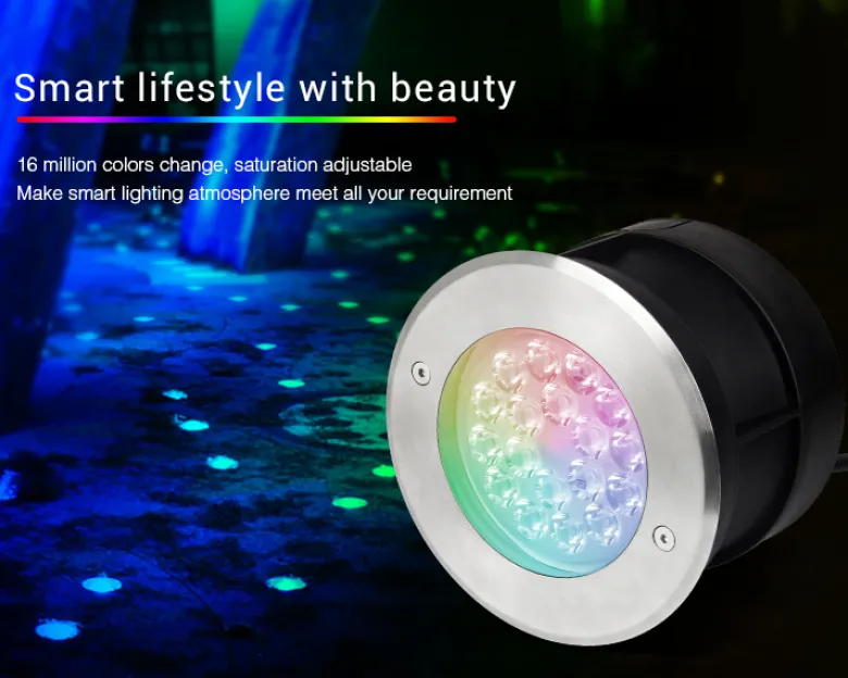 Foco empotrable FOKUA LED 9W, RGB+CCT, SYS-T1