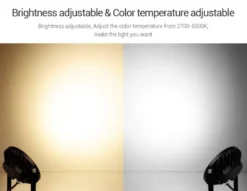 Foco jardín RGB+CCT, 15W, WIFI RF