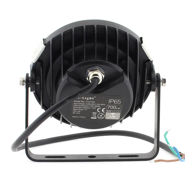Foco jardín RGB+CCT, 9W, WIFI RF, DC24V