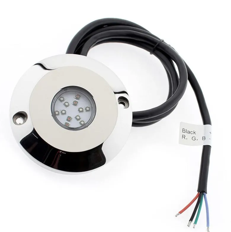 Foco Led sumergible Superficie KENWE LED 60W, RGB, IP68