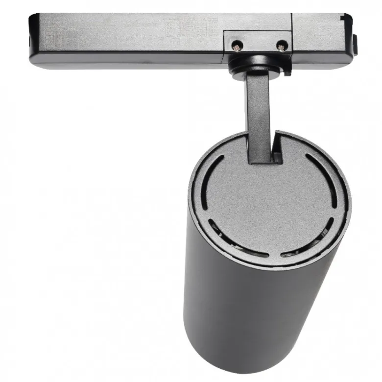 Foco LED ZOLTAR carril Monofásico, 34-40W, CRI<92, UGR13, negro